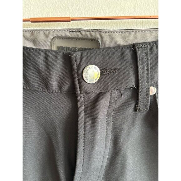 Vintage Genes Performance Mens Classic Fit Straight Leg Pants Black Size 32x32 - Picture 3 of 9